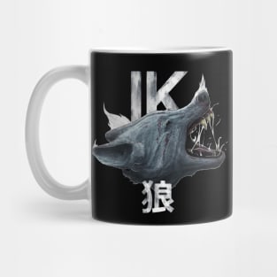 Wild Wolf Kanji Ornament Mug